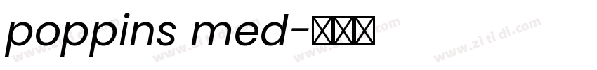 poppins med字体转换